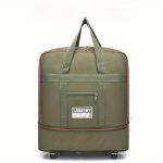 Expandable Wheeled Luggage Backpack, Foldable Large Capacity Travel Bag With Silent Resistant Wheel, Ideal For Business Trips & Studying Abroad - Image 6