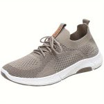 Men's Slip-on Sneakers With Shoelaces - Odor-resistant Athletic Shoes - Lightweight And Breathable - Image 3