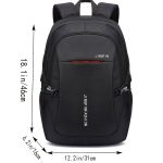 Men's Backpack, Trendy Large Capacity High School Junior High School Student Bag, Travel Bag Computer Bag (Zipper Direction Assorted Varieties) - Image 2