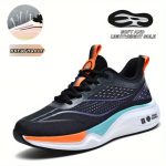 Men's Trendy Woven Knit Breathable Running Shoes, Comfy Non Slip Durable Soft Sole Sneakers For Men's Outdoor Activities - Image 8