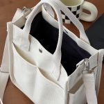 Mini Canvas Tote Bag With Top Handle, Multi Pockets Crossbody Bag, Portable Lunch Box Storage Bag - Image 9