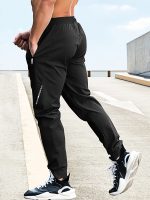 Drawstring Loose Fit Pants Men's Casual Joggers For Men Winter Fall Running Jogging - Image 5