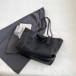 Large Capacity Woven Tote Bag For Women, Fashionable PU Leather Shoulder Bag, Versatile Elegant Commuter Handbag, Perfect For Work And Leisure, Ideal Valentine's Day Gift - Image 2