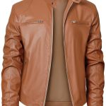 2026 Autumn And Winter New Zipper Cardigan Pocket PU Leather Small Stand Collar MotorcycleJacket Coat Men's Coat - Image 3