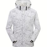 Men's Casual Hooded Waterproof Windbreaker Jacket Coat Regular Fit Coat For Spring Autumn Outdoors Hiking - Image 5