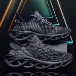Men's Blade Sneakers, Breathable Shock Absorption Running Shoes Lightweight Non-Slip Shoes For Jogging Tennis Gym, Walking Sneakers, Athletic Shoes - Image 9