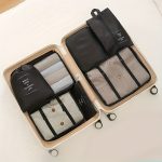 7pcs Large Capacity Travel Organizer Set, Nylon Packing Cubes With Storage Pouch For Clothes, Pants, Shoes, Socks - Vacation Style, Portable Luggage Bags - Image 4