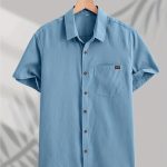 Men's Casual Button-down Short Sleeve Shirt - Image 4